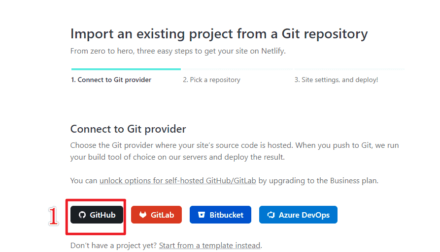 关联github选择已有项目